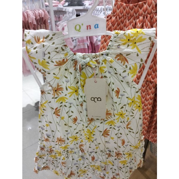 Baju Dress Anak Perempuan QNA Usia 1-4 tahun Original