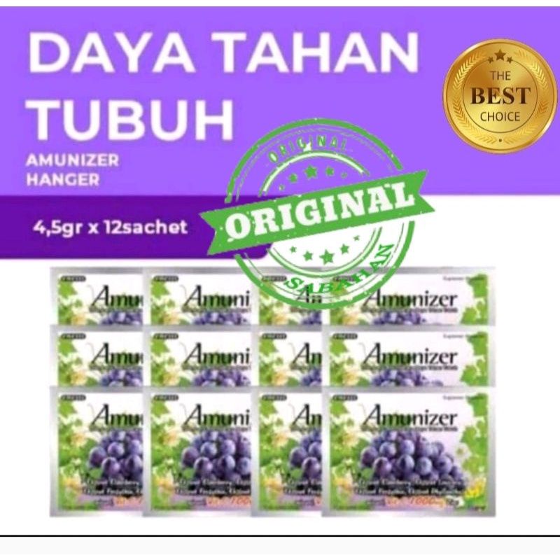 Amunizer isi 12 sachet vit C1000 / VITAMIN C RASA ANGGUR