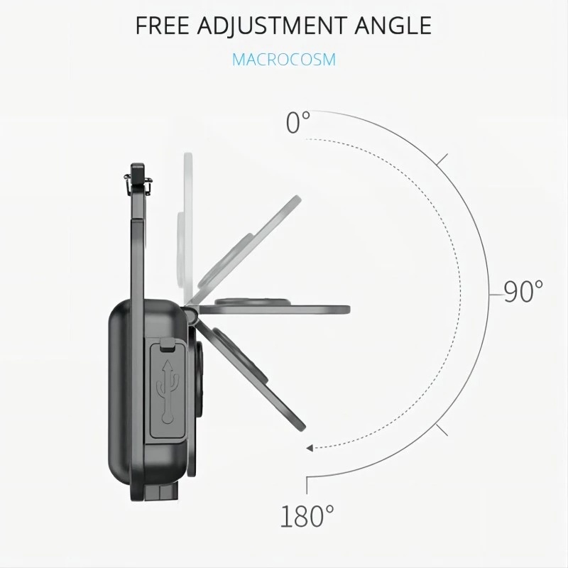 Mini IPX4 Lampu Kerja COB LED Tahan Air Tipe-C USB Charging Keychain Light Untuk Camping Memancing Mendaki Lampu Flash Saku Multifungsi Dengan Kait