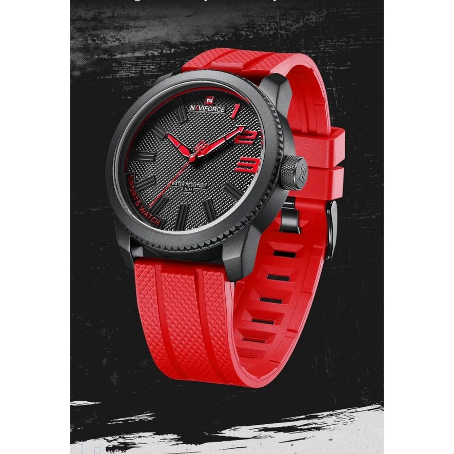 Jam Tangan Pria Cowok NAVIFORCE 9202 FREE BOX DAN GARANSI Tanggal Aktif Chrono Aktif Fashion Import Murah Mewah BONUS BATERAI CADANGAN!