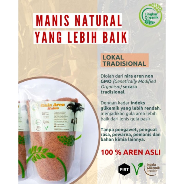 

Gula Aren Halus 200gr Lingkar Organik|Banjarmasin
