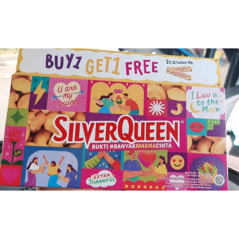 

Silverqueen paket hemat beli 1 gratis 1