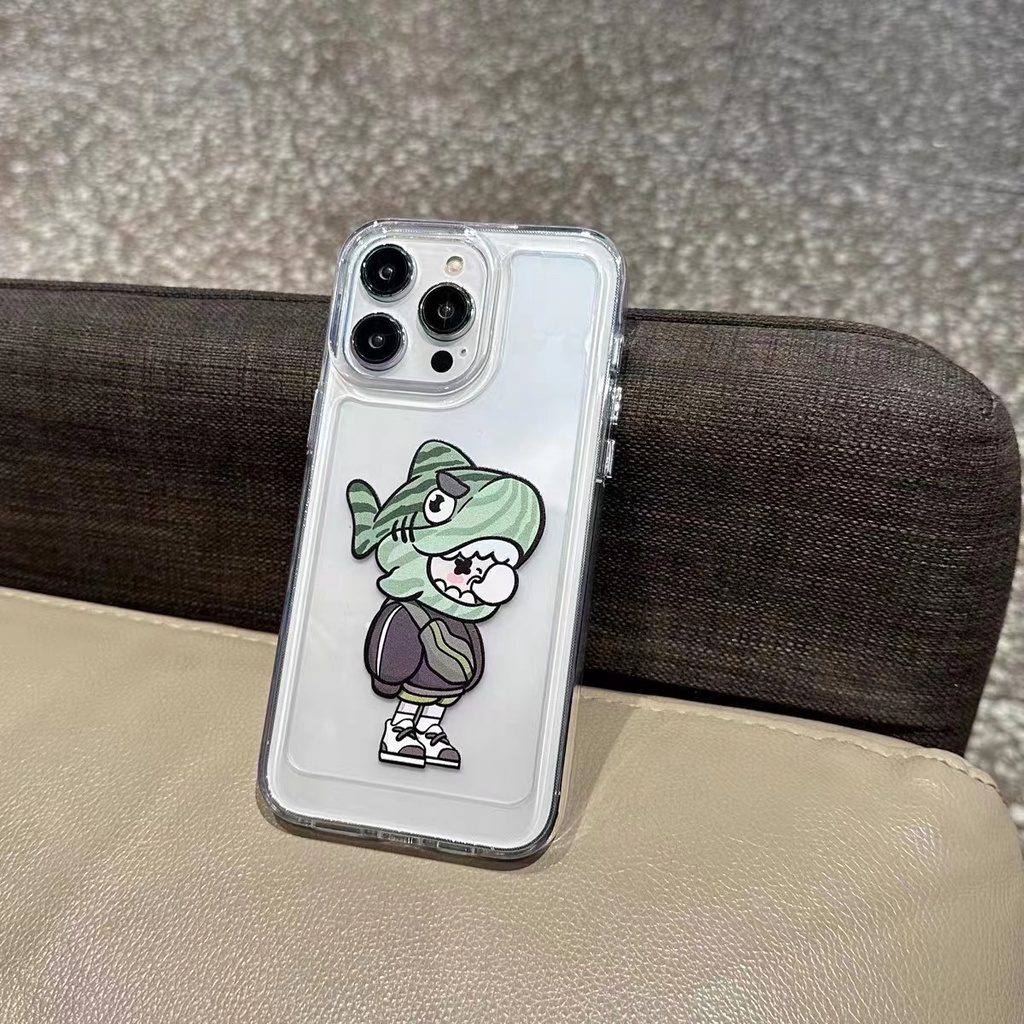 IPHONE Casing Ponsel Lembut Lucu Kompatibel Untuk Iphone14 11 13 12 Pro XS Max X XR 7 8 6S Plus Silcone Casing Shockproof Transparan TPU Cover