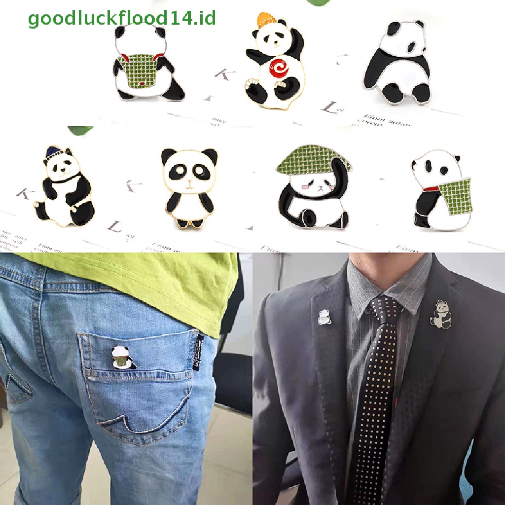 [GOOGFOUR] Bros Panda Cina Lencana Logam Tas Pakaian Pin Perhiasan Hadiah Untuk Pecinta Panda [TOP]