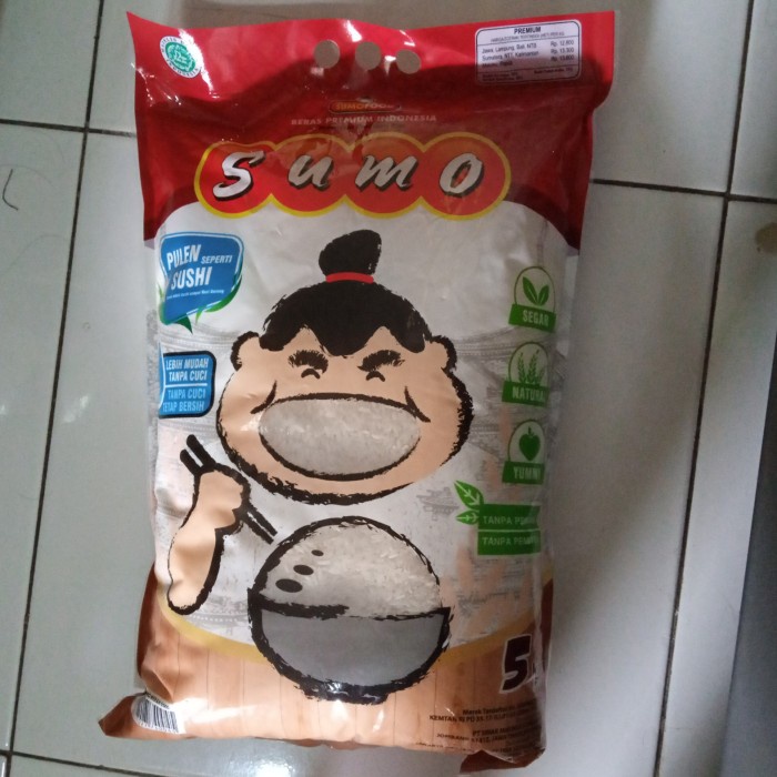 

Beras Sumo merah 5kg beras premium