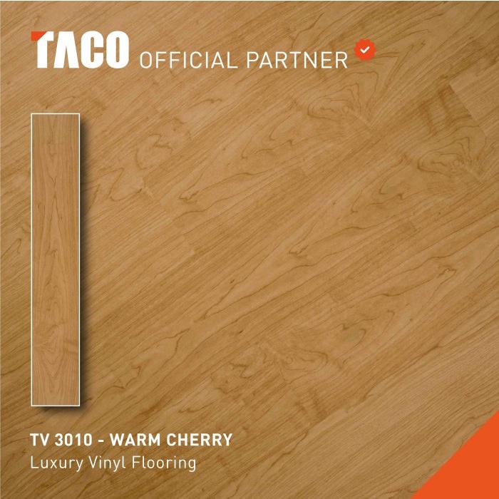 Lantai Taco Lantai Vinyl 3Mm - Tv 3010 Warm Cherry