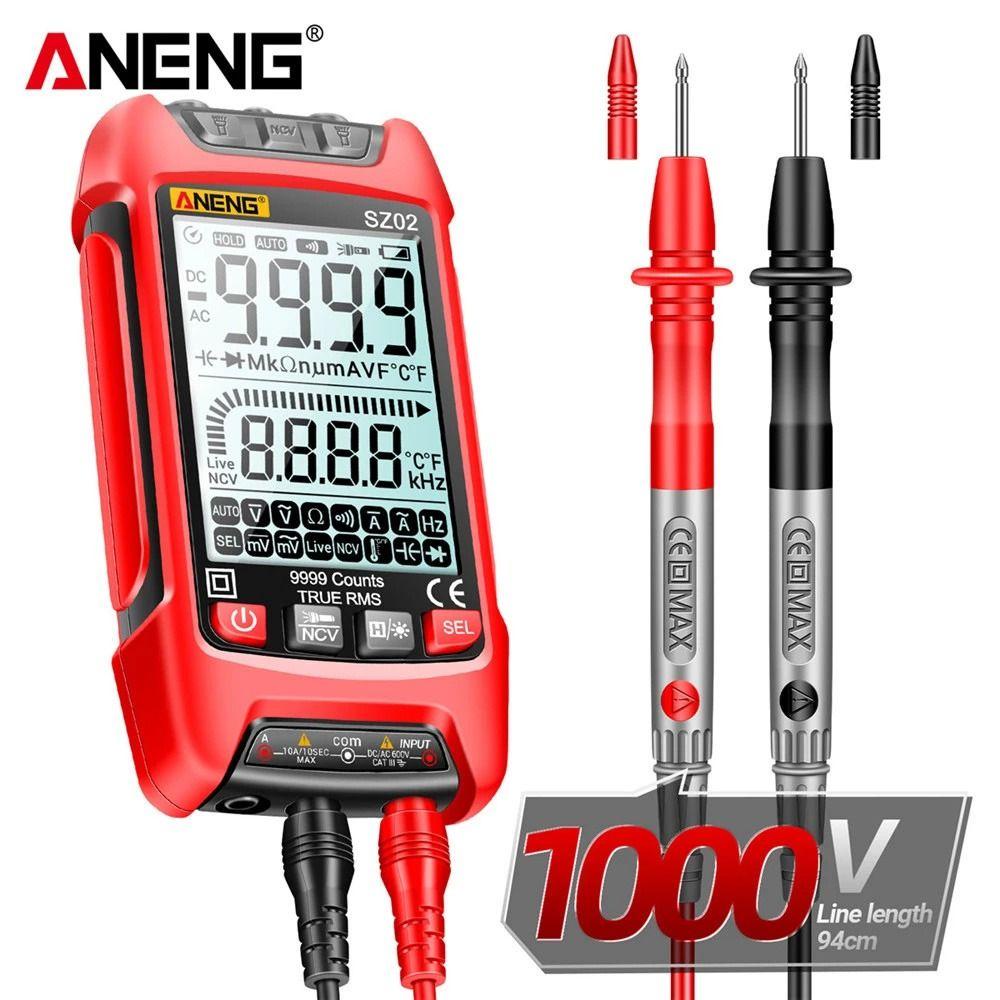 Nanas Smart Digital Multimeter ANENG SZ02 Auto-Ranging Temp Resistance Transistor Testers Pengukur Kapasitansi Listrik