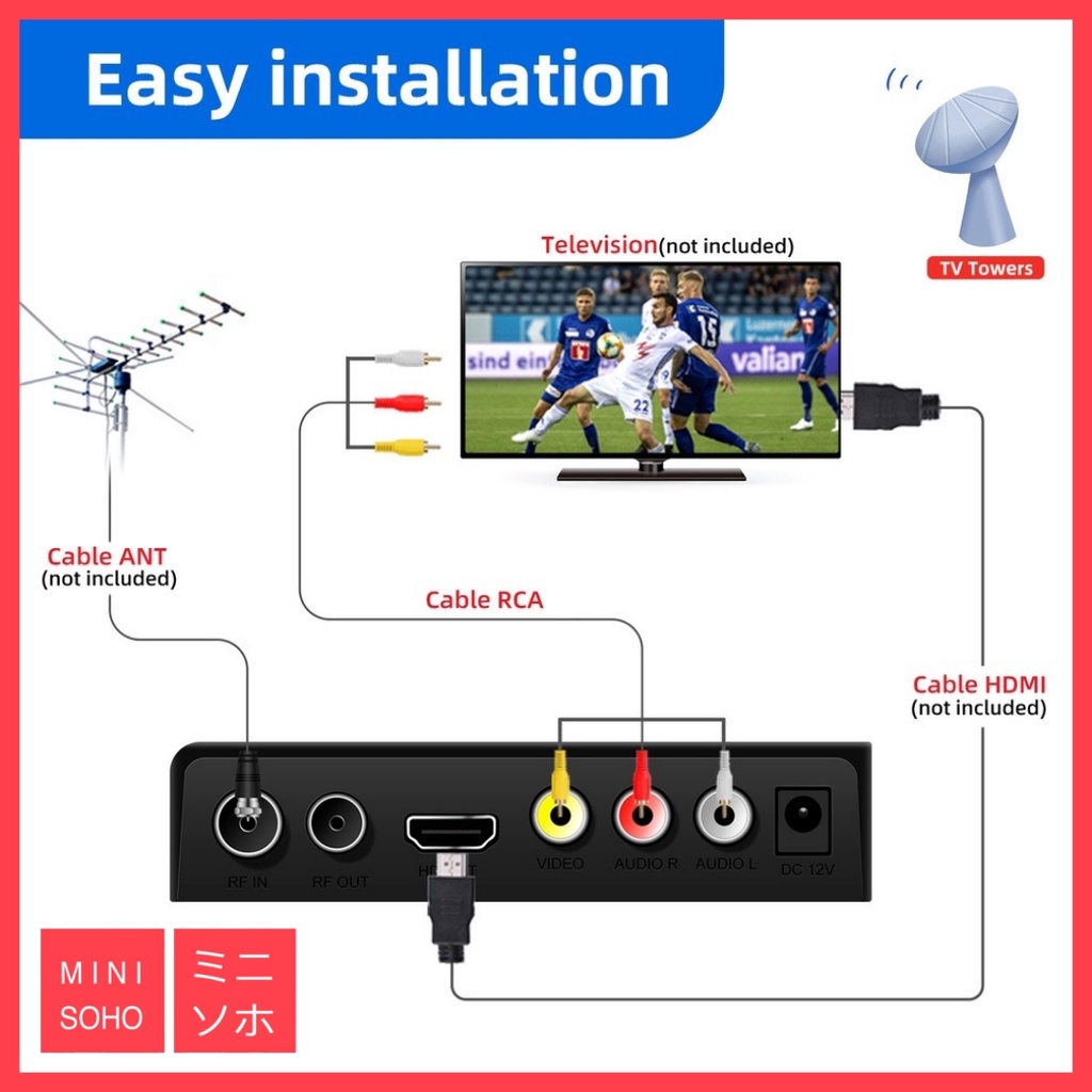 STB TV Digital DVB T2 Youtube Full HD 1080p (Set Top Box) Wifi DColor