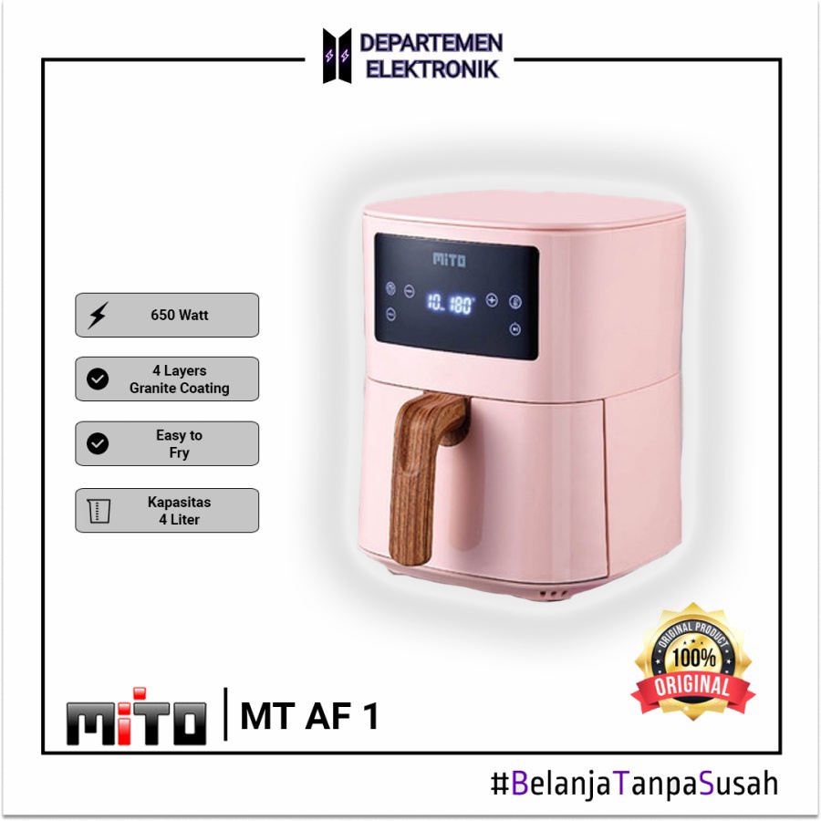 Air Fryer Mito AF 1 Deep Fryer Digital 4 L MURAH BANGET / GARANSI RESMI AF1