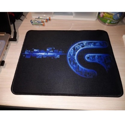 Mousepad Gaming logo Logi G-Version Jahit Pinggir 26