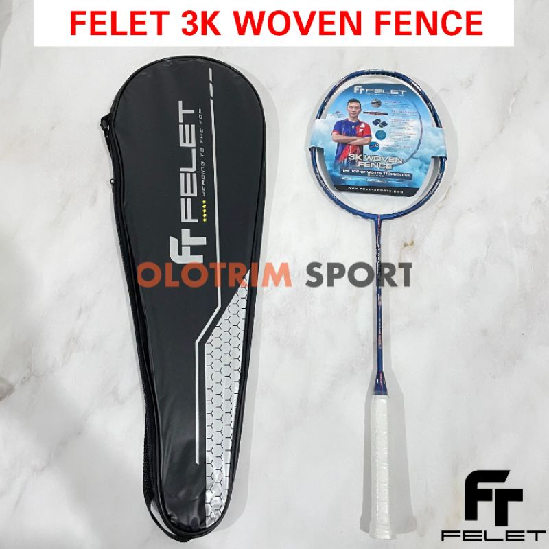 Raket Badminton FELET 3K WOVEN FENCE 40LBS Original