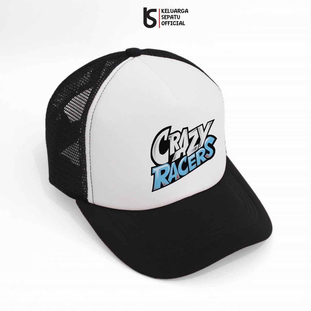 TOPI PRIA TOPI DISTRO TOPI TRUCKER TOPI DEWASA TOPI SABLON CRAZY RACERS LAKI LAKI MURAH KECE