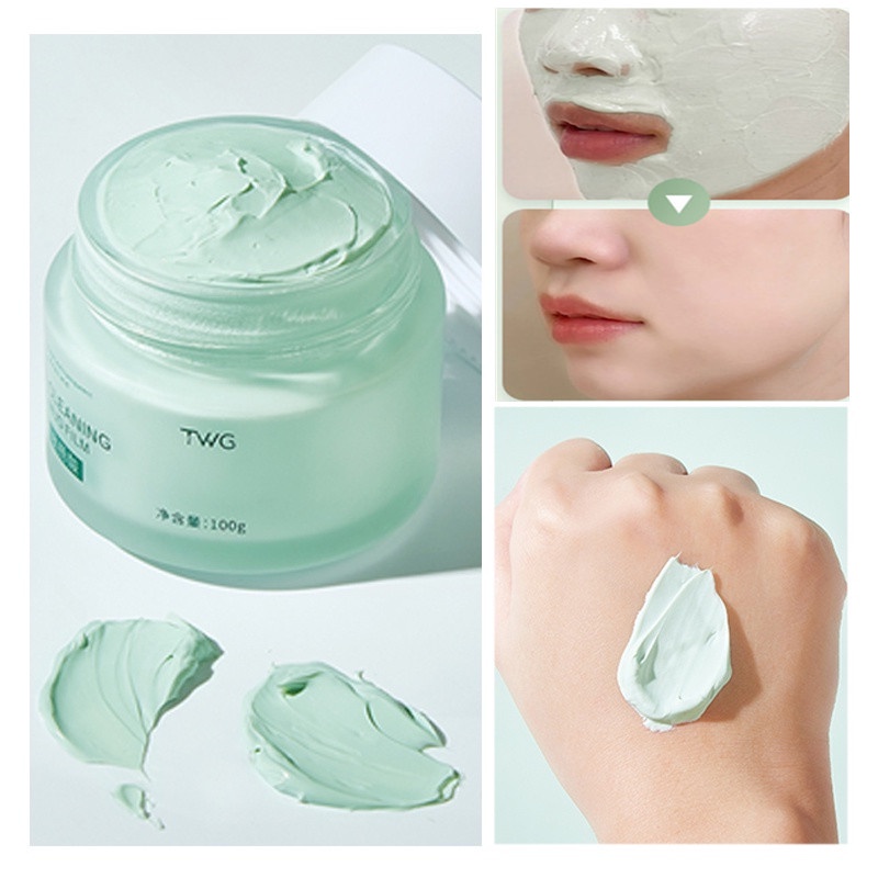 【Ready Stock】TWG-Mugwort Mask Salicylic Acid Anti Pores &amp; Acne Clay Mask 100g