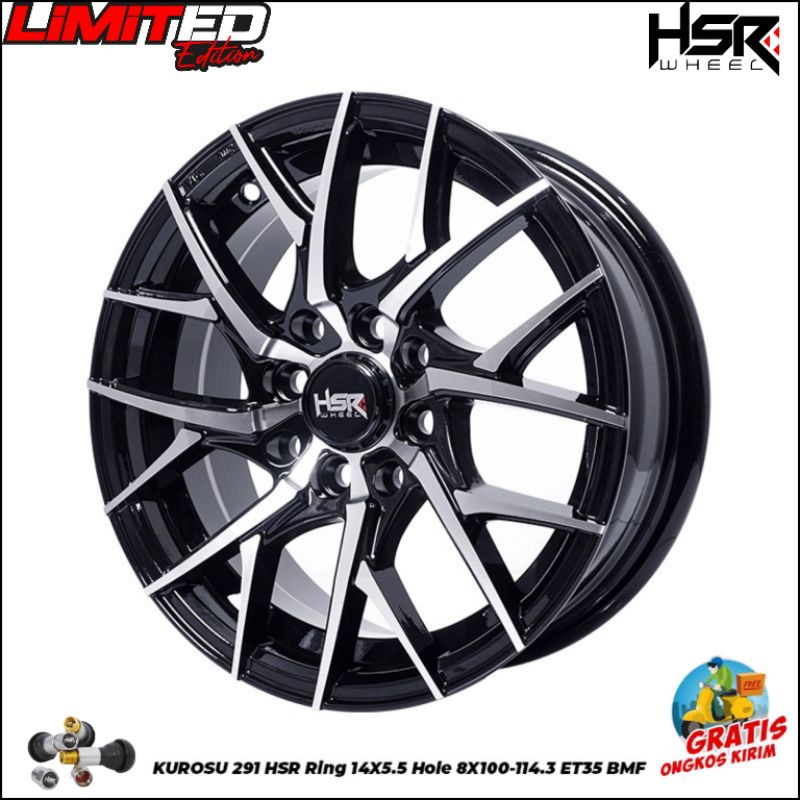 pelek mobil r14 velg mobil hsr kurosu velg mobil lubang baut 4 velg mobil ring 14