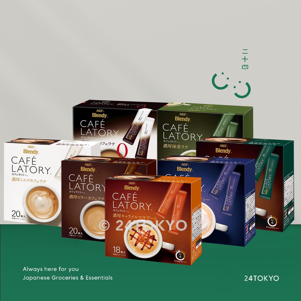 

24Tokyo - Cafe Latory coffee tea kopi arabica teh 3in1 instan sachet cappuccino caramel macchiato milk latte