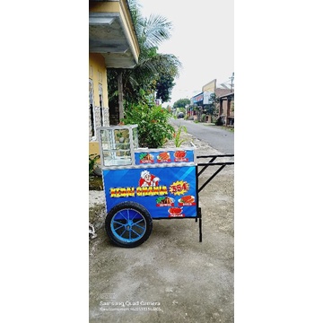 Gerobak pentol Geret motor