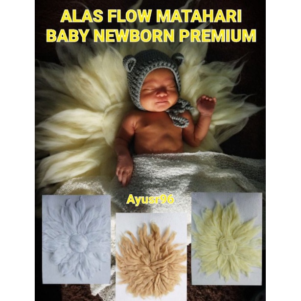 Karpet Bulu Foto Baby - Baby props - Alas Taplak Bayi - BackDrops Fluffy Soft