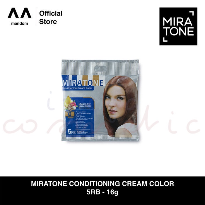 MIRATONE Conditioning Cream Color 5RB Reddish Brown (16g+24ml)