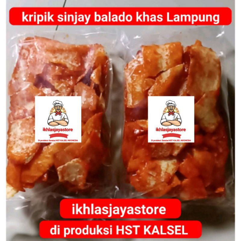 

COD 100 gram kripik singkong sinjay balado padang level 16