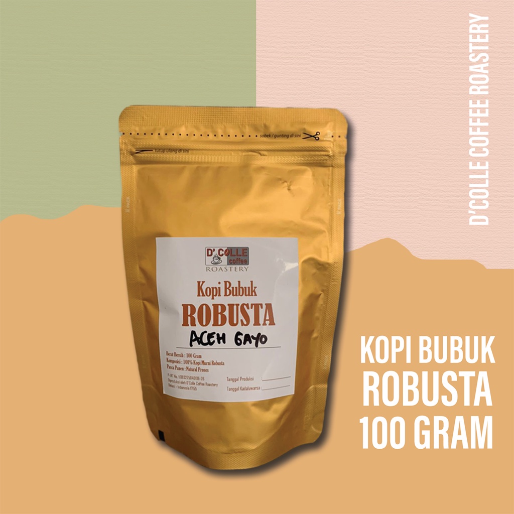 

Kopi Bubuk Robusta Aceh Gayo 100 gram Premium Coffee