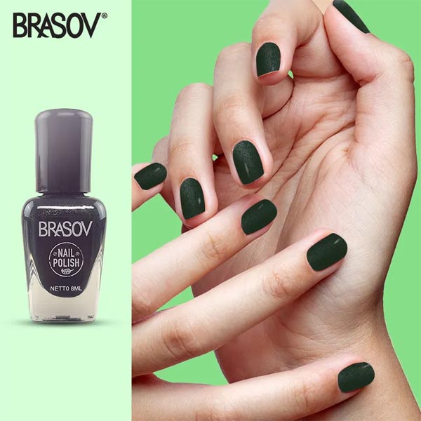 [6 WARNA HIJAU | BISA PILIH WARNA | BPOM] Brasov Nail Polish Green | Cat Kutek Hijau 8ml_Cerianti