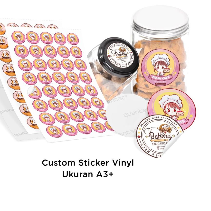 

COD Twindigital Custom Sticker Label Vinyl A3+ Kemasan Produk Olshop Makanan Minuman Waterproof - Stiker Label Vinyl Anti Air grosir