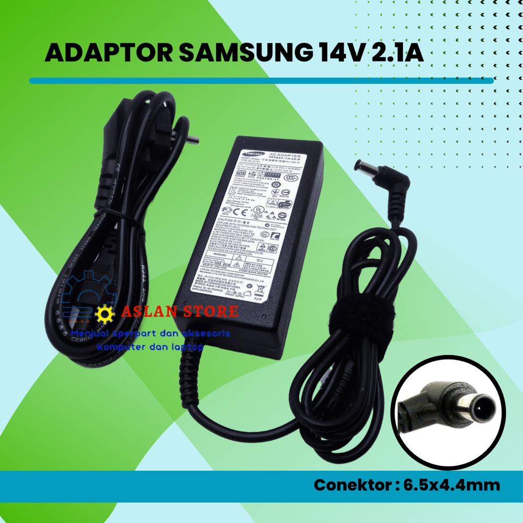 Adaptor Samsung LCD LED TV Monitor Samsung 14V 2.1A Plus kabel power