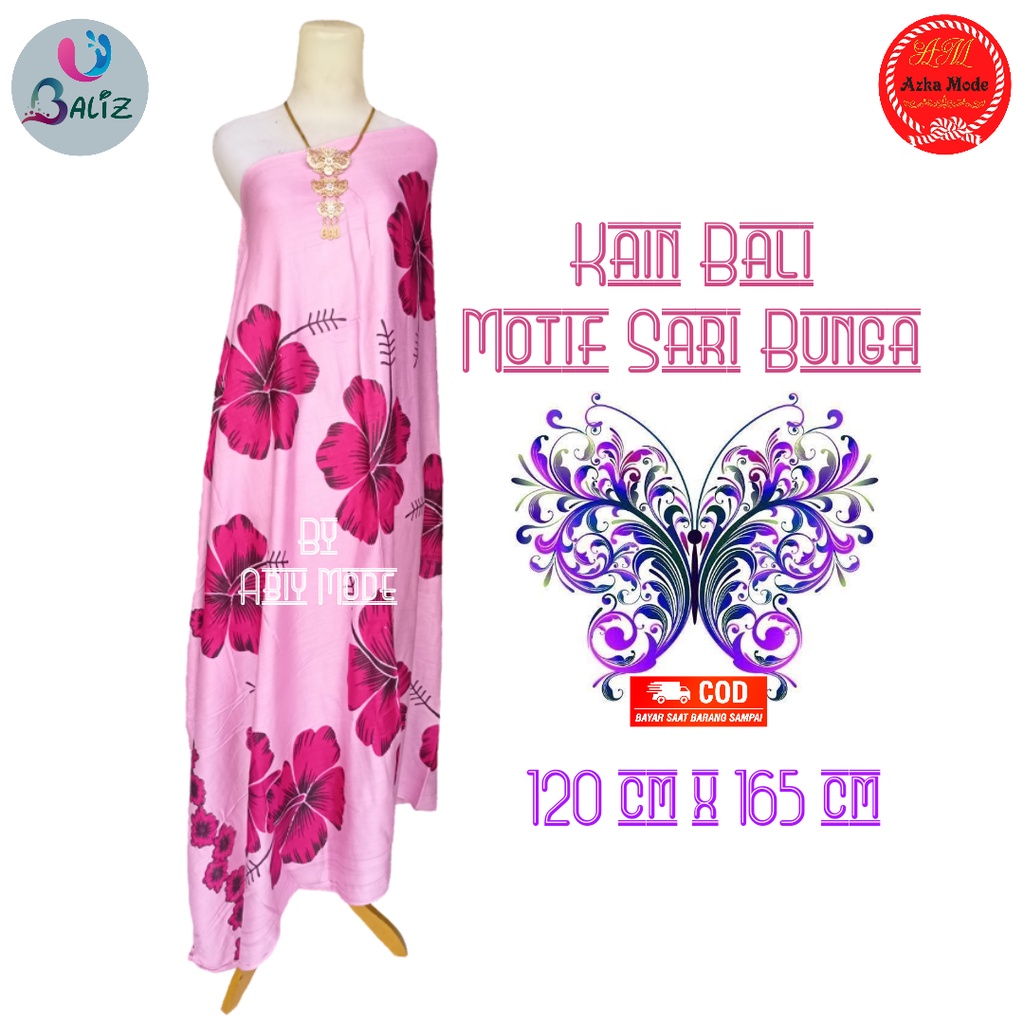 Kain Pantai Kain Bali Pantai - Kain Bali Motif New Sari Bunga Rumbai Standar - Sarung Pantai SEMBILAN MODE - Sarung Bali - Kain Pantai - Kain Katun Jepang - Kain Untuk Hiasan Dinding - Kain Untuk Plafon Mobil Truk Dan Mobil 3/4 Lainnya