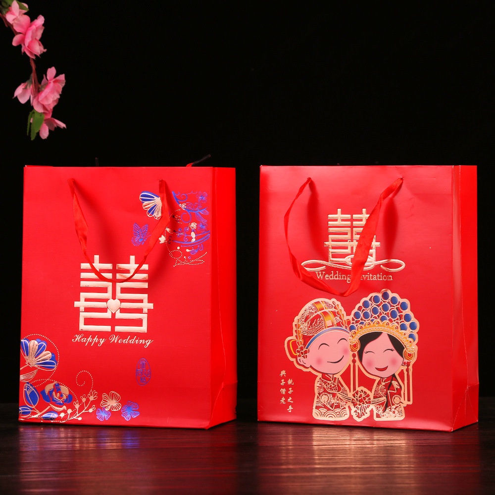 

PBWE paper bag chinese wedding paper goodie bag tas bingkisan souvenir pernikahan