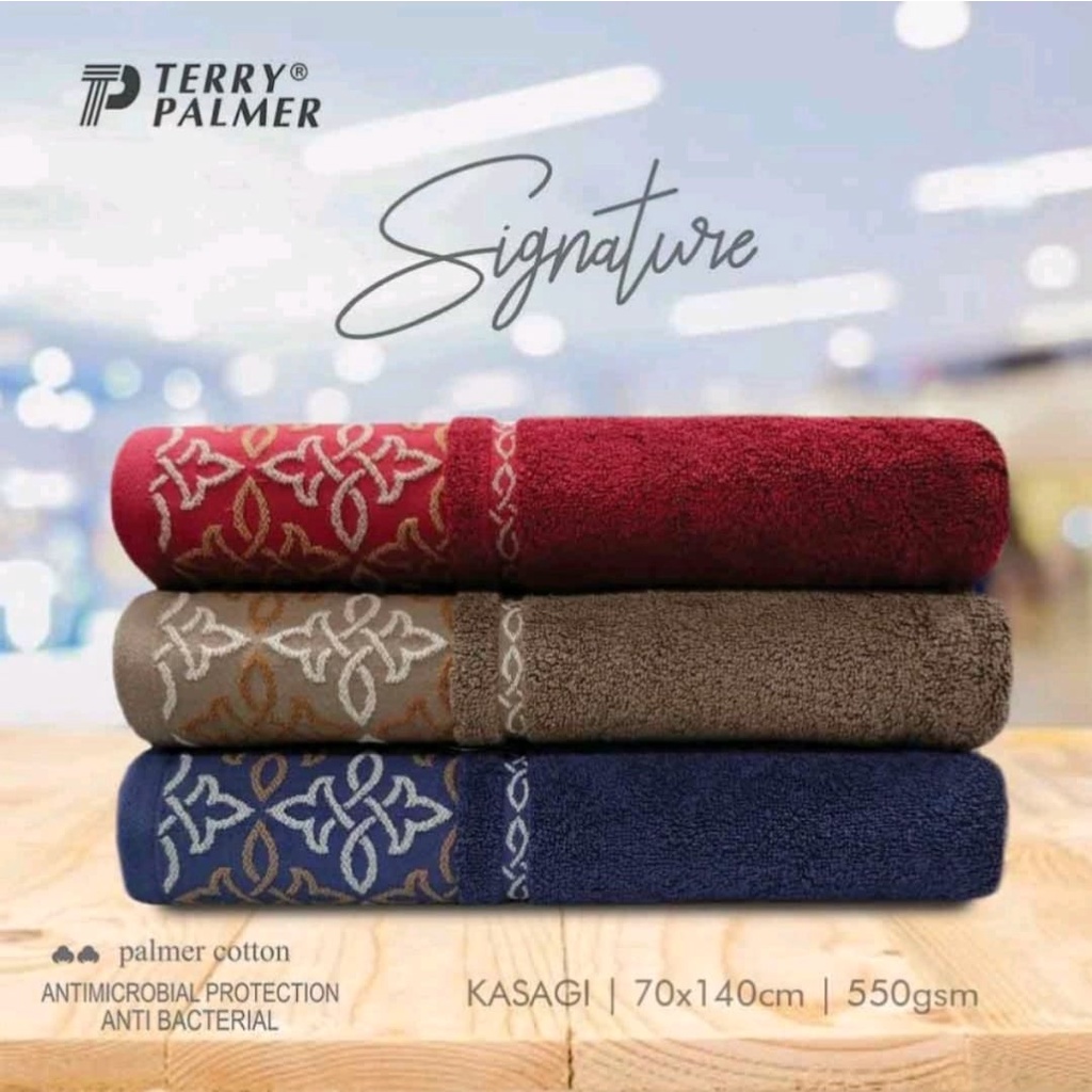 Handuk Terry Palmer 70x140 SIGNATURE Tebal Serap Air Bagus  Premium Exclusive Signature HANDUK MANDI JUMBO