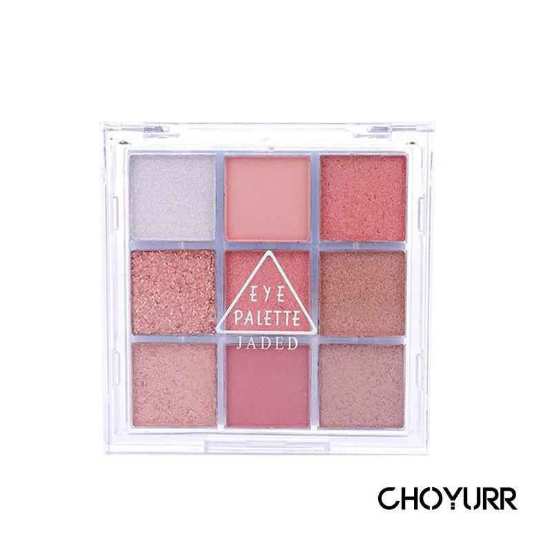 【COD】 JADED Eyeshadow Palette Waterproof Tahan Air Eyeshadow Palet 9 Warna Glitter Matte Tahan Lama -CH