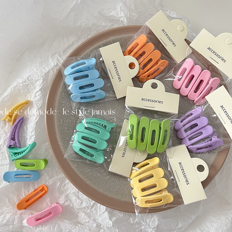 JEPIT PIN PONI RAMBUT CUTE BASIC DOFF MATTE SOLID SOFT PASTEL COLOR RETRO BANGS FRIDGE BOBBY PINS WARNA PASTEL POLOS JEPITAN HAIRCLIP HAIR CLIP SNAP HAIRPIN SNAP ELEGAN FRENCH KOREAN STYLE AKSESORIS KLIP MINI RAMBUT COLORFUL BRIGHT ANAK CEWEK PEREMPUAN