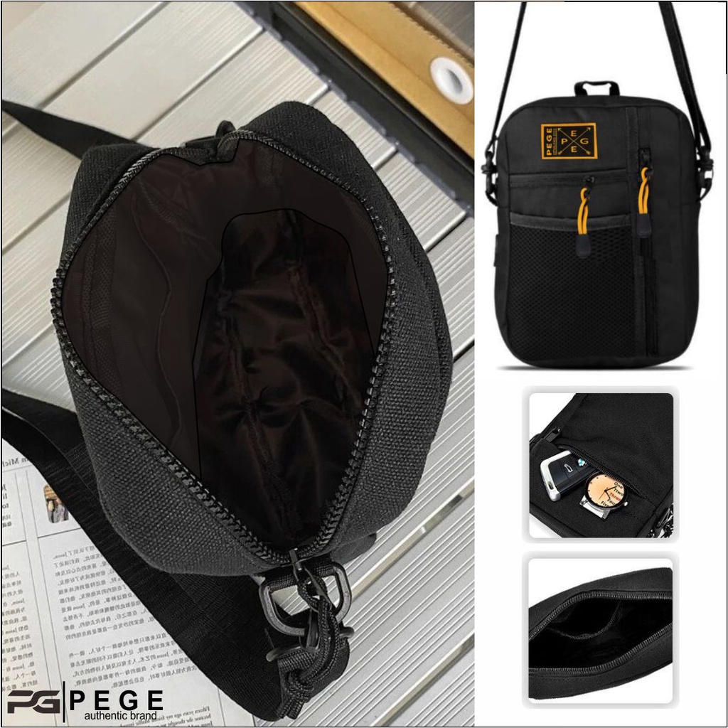 Tas Selempang Bahu Pria PEGE Reiji Keren Model Simpel Casual - PG 8956