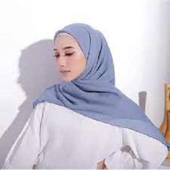 Jilbab Segi empat Bella Pollycotton Murah - Segiempat Denim Kerudung Bahan Premium Best price