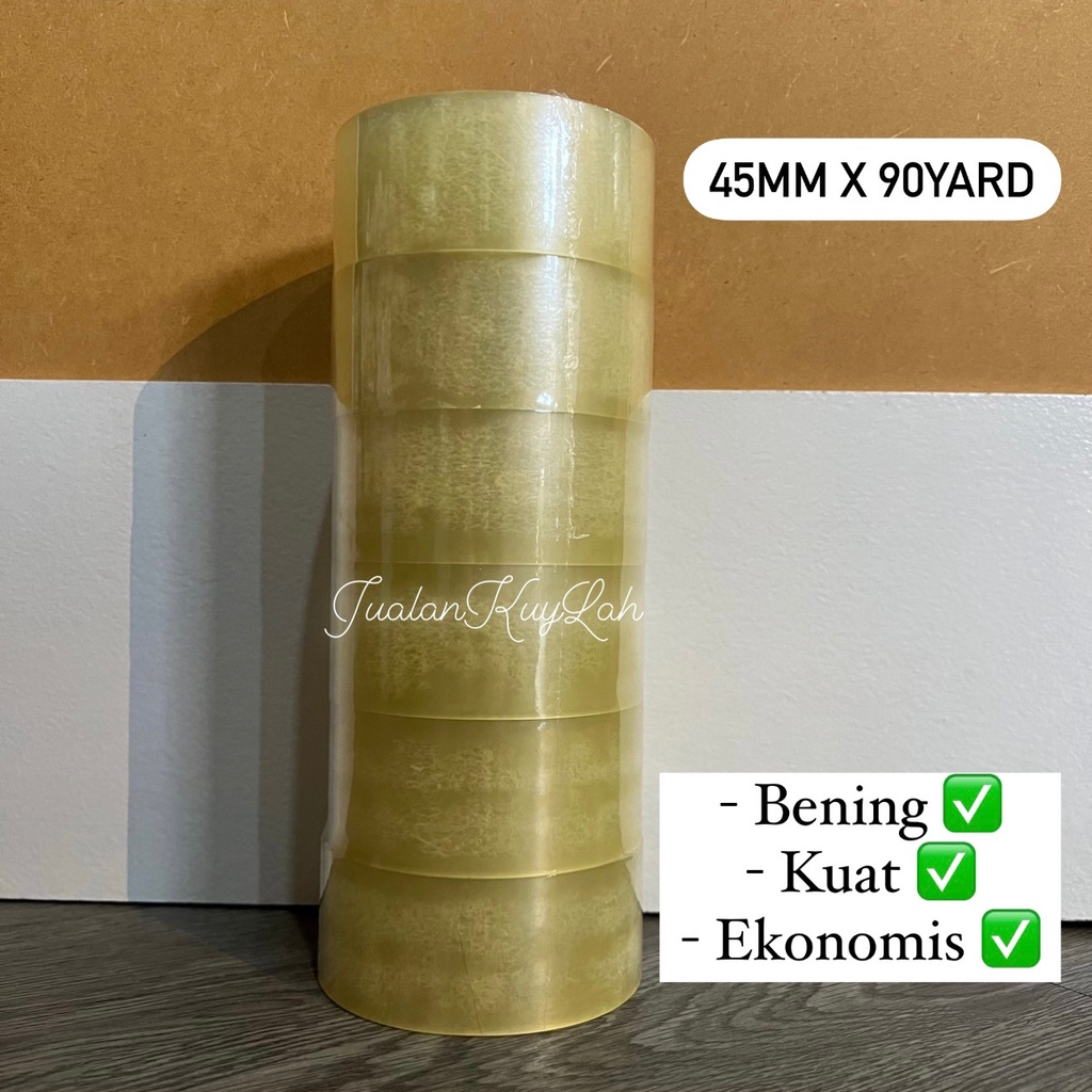 

LAKBAN BENING 45MM X 90 YARD (+- 82Meter) KUALITAS / 24MM X 72 YARD SESUAI VARIAN