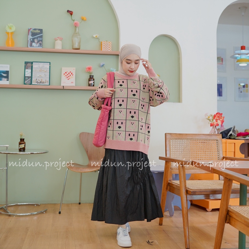 SHANDY BEAR KNIT | SWEATER RAJUT PREMIUM