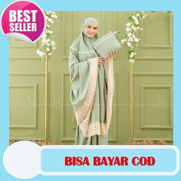 2In1 Mukena Polos Renda Mukenah Salwa Bali Terbaru 2022 Premium Anak Tanggung Dewasa Silky Travel Mi