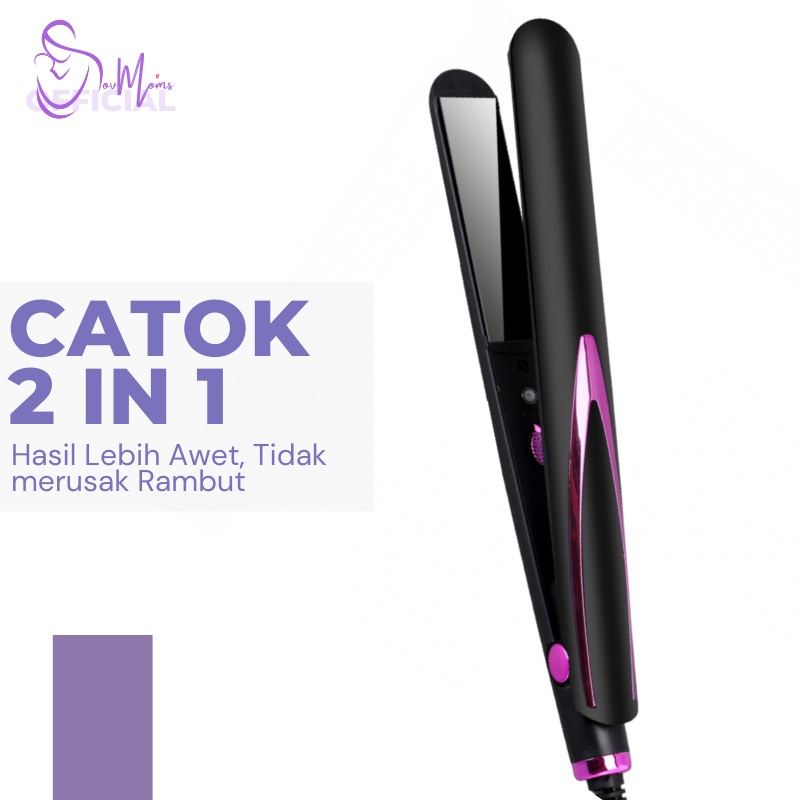 Alat Pelurus Dan Curly Rambut Catokan Catok Cetokan Cantok Catoka Catokkan Peralatan Salon Styling Pengeriting Pengriting Pengkriting Keriting Kriting Curly Kerli Lurus Setrika Rambut Otomatis Terbaru Ori Keramik Ion Mini Bagus