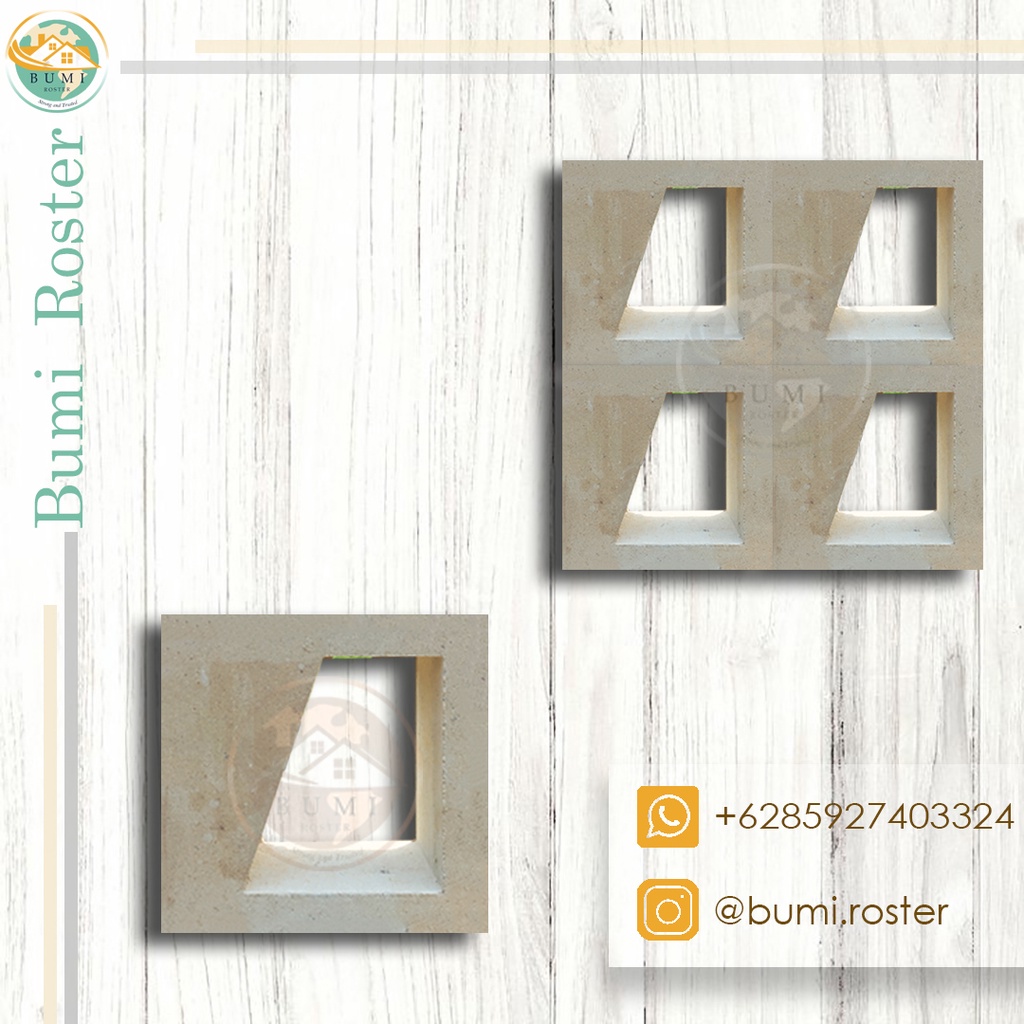 Loster / Roster Semen Putih Trapesium Murah GRATIS ONGKIR