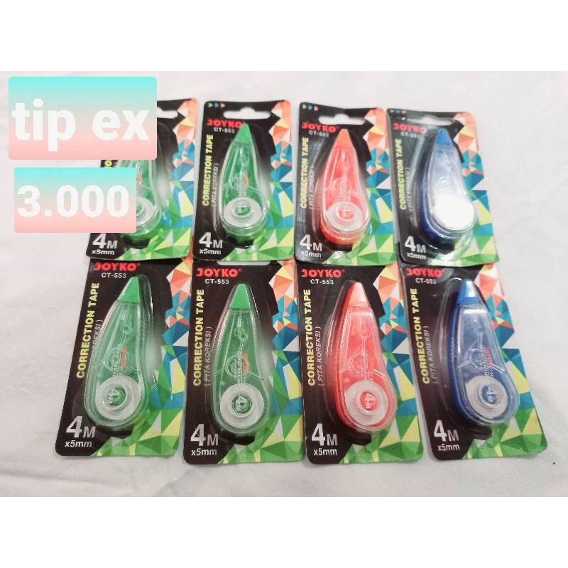

Stipo Kertas Tip Ex Correction Tape Joyko