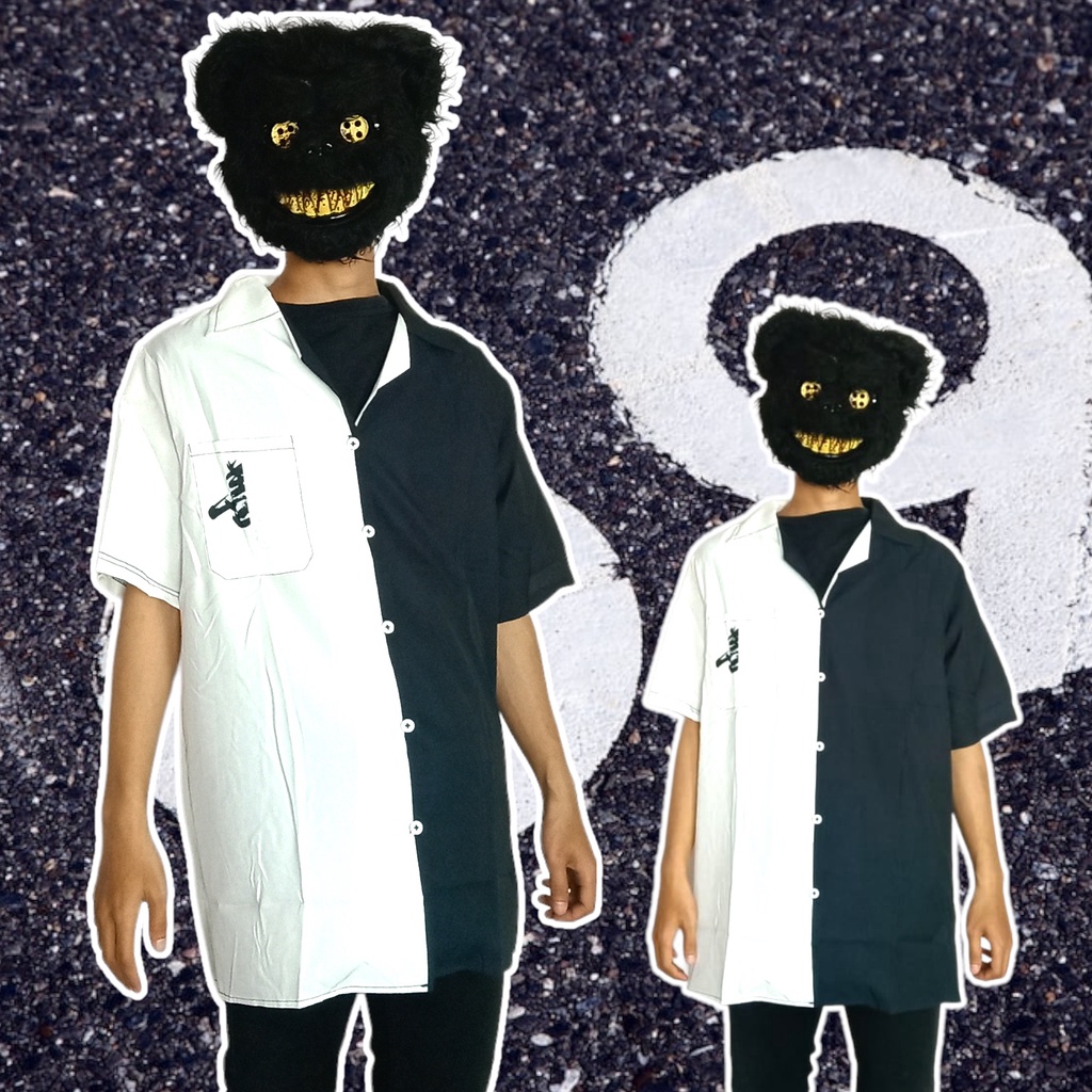 kemeja oversize Buddhis Pattern