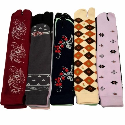 3 PASANG KAOS KAKI JEMPOL MOTIF KEMBANG/KAUS KAKI JEMPOL WANITA MUSLIMAH MOTIF KEMBANG RANDOM BAHAN NILON UKURAN SEBETIS