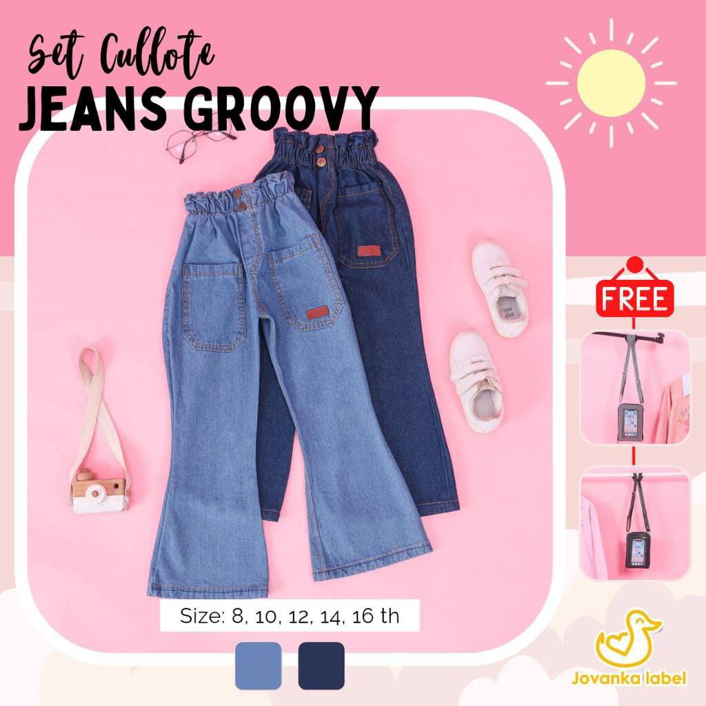 Set Cullote jeans groovy Jovanka