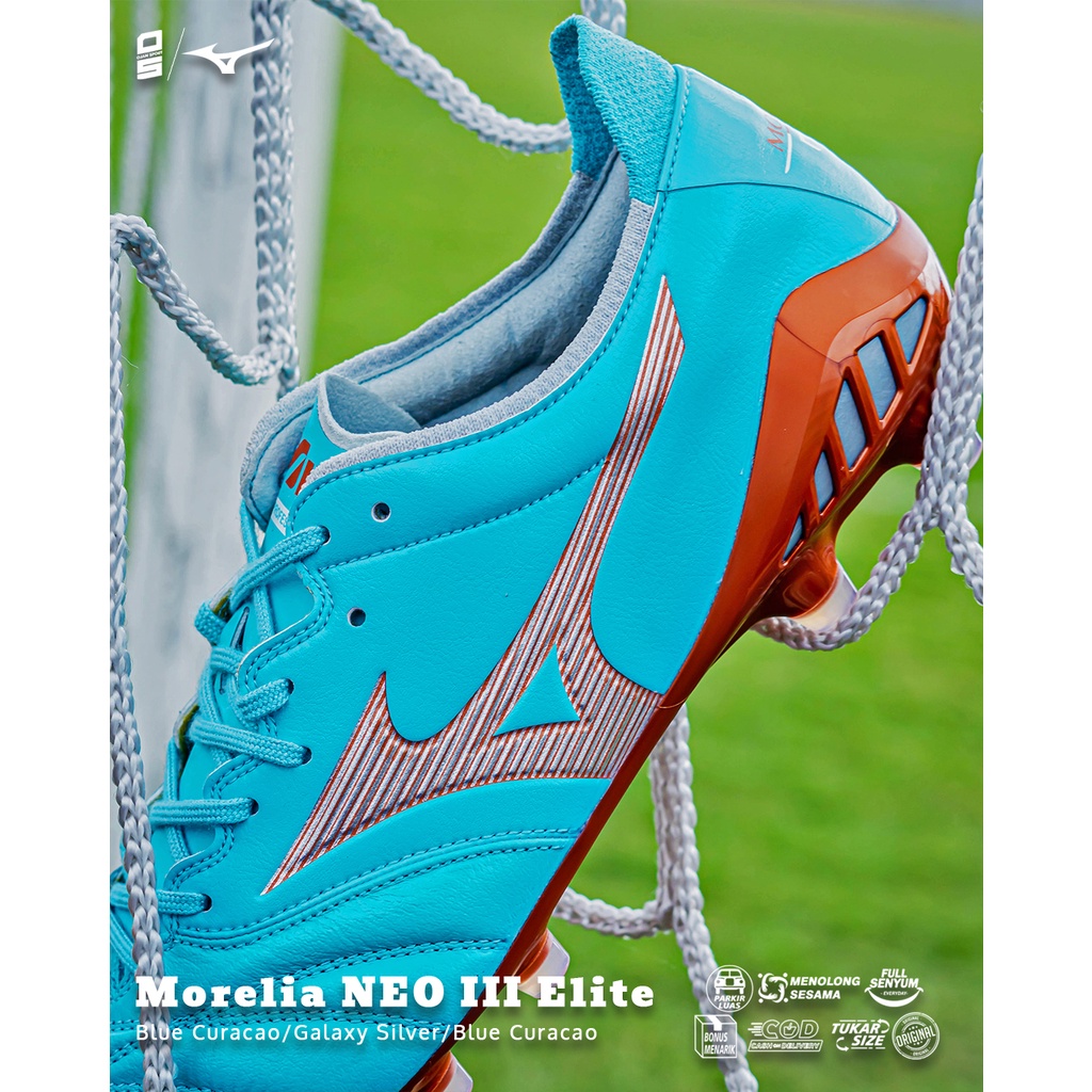 GRATIS ONGKIR !!! SEPATU SEPAK BOLA ORIGINAL MIZUNO MORELIA NEO III ELITE 2 WARNA TERBARU DISKON OJANSPORT