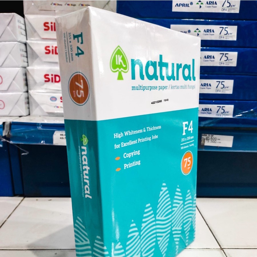 

KERTAS HVS NATURAL 75 GRAM F4