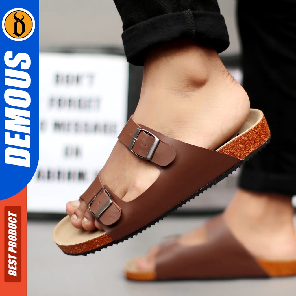 DEMOUS Mitchell - Sandal Slide Pria Sendal Selop Casual