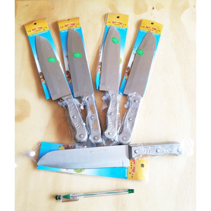 PISAU DAPUR TEBAL GAGANG STAINLESS STEEL CHEF KNIFE PISAU DAGING 30CM