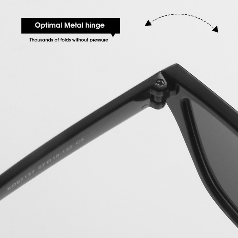Kacamata Hitam Mata Kucing Trendy Wanita Pria Frame Kecil Perlindungan UV