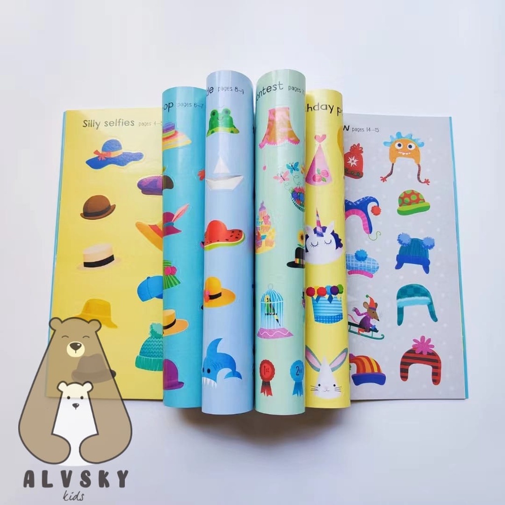 BUKU STIKER KETRAMPILAN ANAK USBORNE LITTLE FIRST STICKERS BOOK