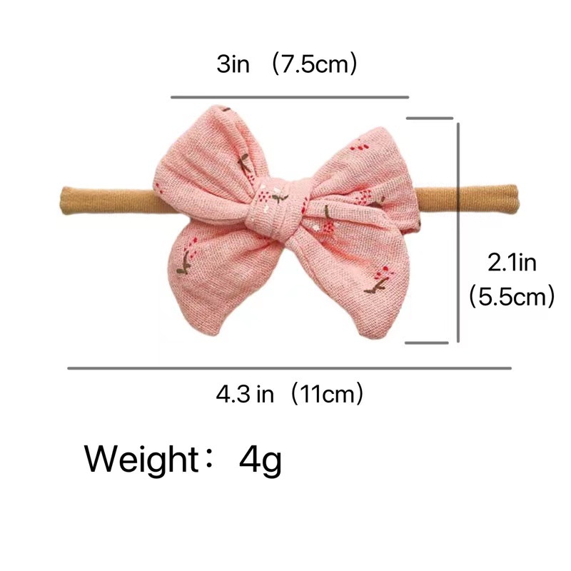 SOFT NON-TRACE PREMIUM BABY TODDLER SMALL BOW RIBBON CUTE HEADBAND HAIRBAND BENDO BANDO BANDANA PITA ANAK BALITA BAYI COTTON NYLON LINEN LACE EMBROIDERY AKSESORIS KARET RAMBUT WARNA SOLID POLOS PASTEL LEMBUT KOREA KOREAN STYLE